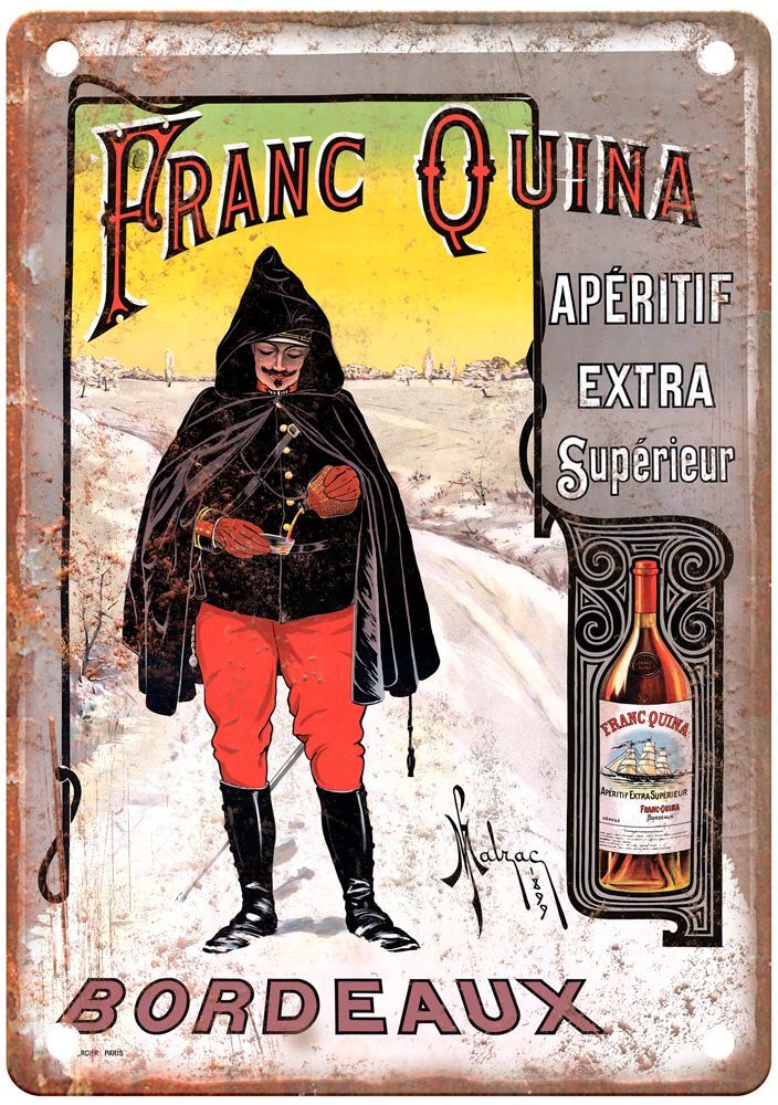 1899 Vintage Liquor Poster Retro Look Reproduction Metal Sign E1048