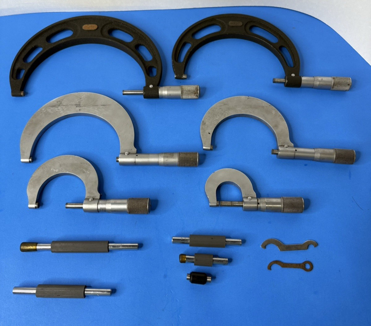 HUGE FOWLER NSK Outside Micrometer Set Machinist Tools Vtg Made In Japan