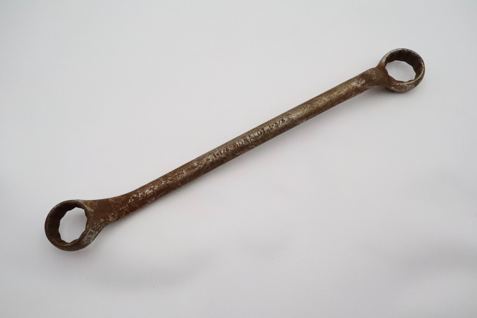 Vintage Bonney 1-1/4 x 1-3/8 Double Box End Wrench Chrome Vanadium Steel SAE