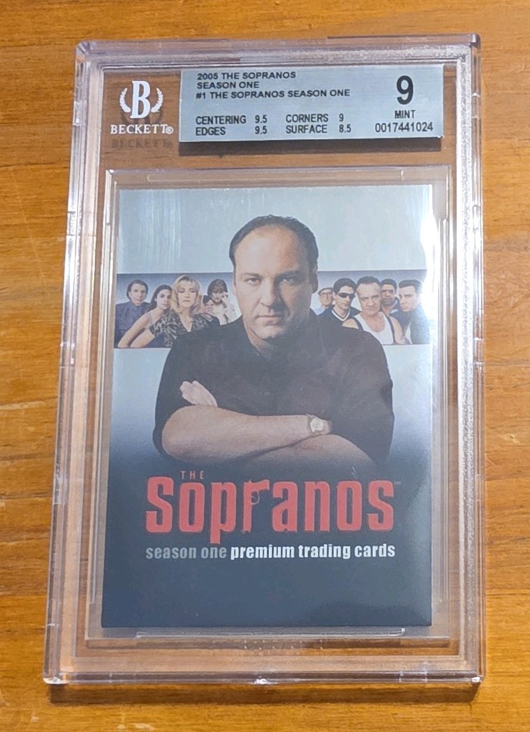 Inkworks 2005 The Sopranos Season One Premium Card #1 Tony Soprano BGS 9