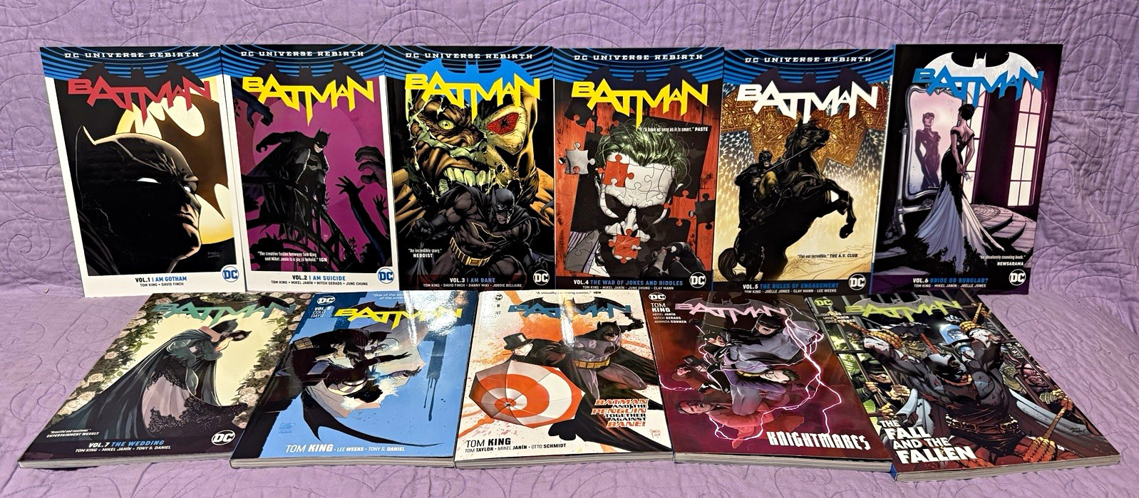 Batman by Tom King — 11-Book Trade Paperback Lot | DC Comics Rebirth