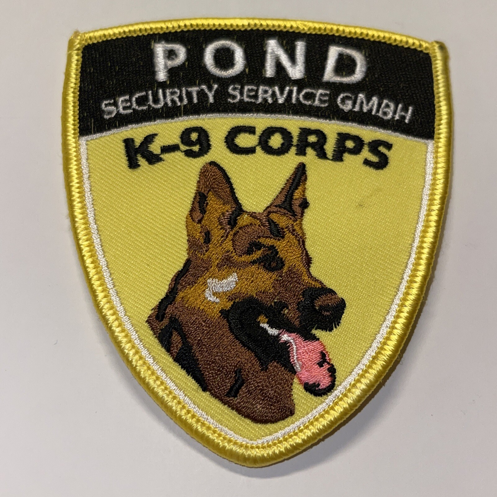 pond k9 corps patch police service GMBH Germany Obsolete vintage RARE
