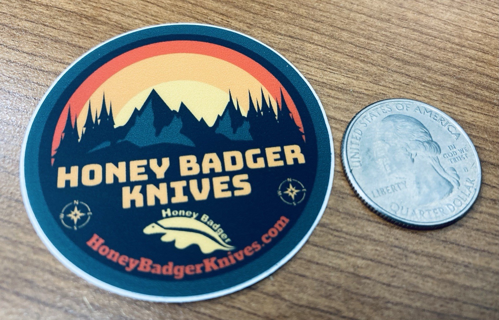 Honey Badger Knife Co. STICKER - For Knives Collector - Honey Badger Don’t Care