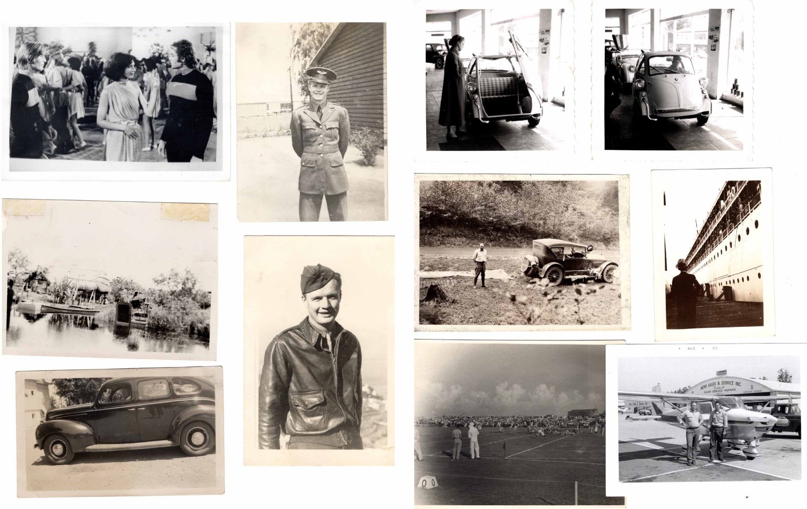 LOT 615 CABINET-SNAPSHOT-PHOTOS LOGANS RUN LAMBRETTA SHIPS MILITARY BIKES HUNT
