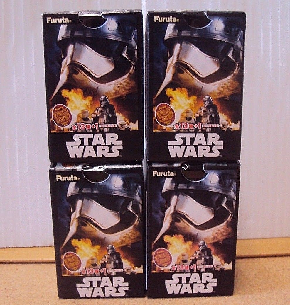 Lot 4 Box Star Wars mini figure figurine Japan Furuta Surprise Choco Egg Random
