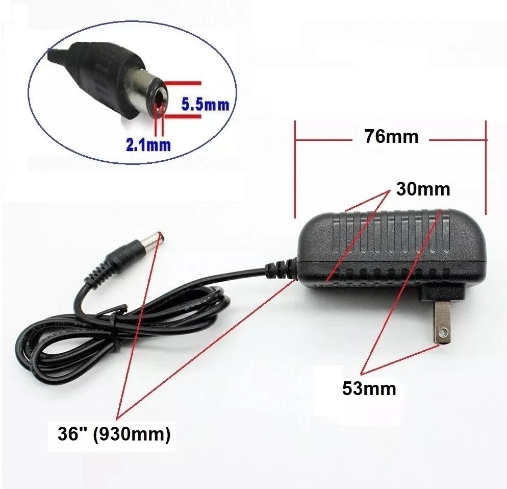 AC/DC 12V 2A Power Supply Adapter Heavy-Duty LED Light Strip 24W SMD 100-240V