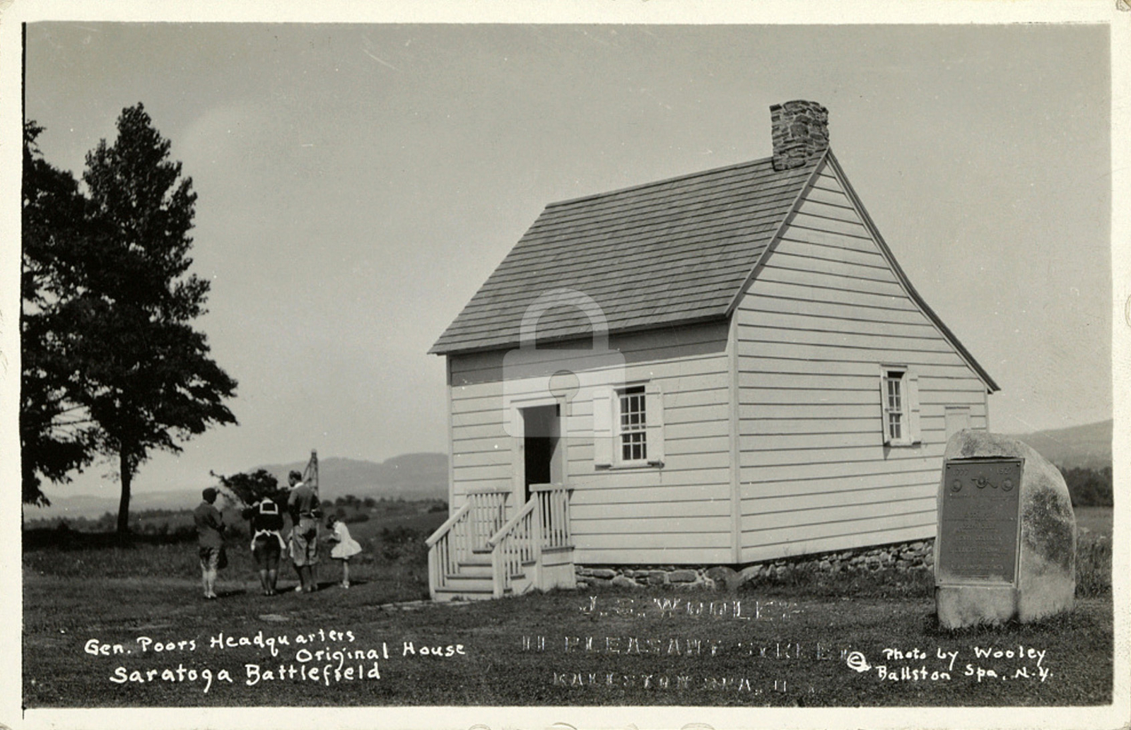 Gen. Poors headquarters, Saratoga battlefield NY 1929 RPPC Photo Postcard COPY