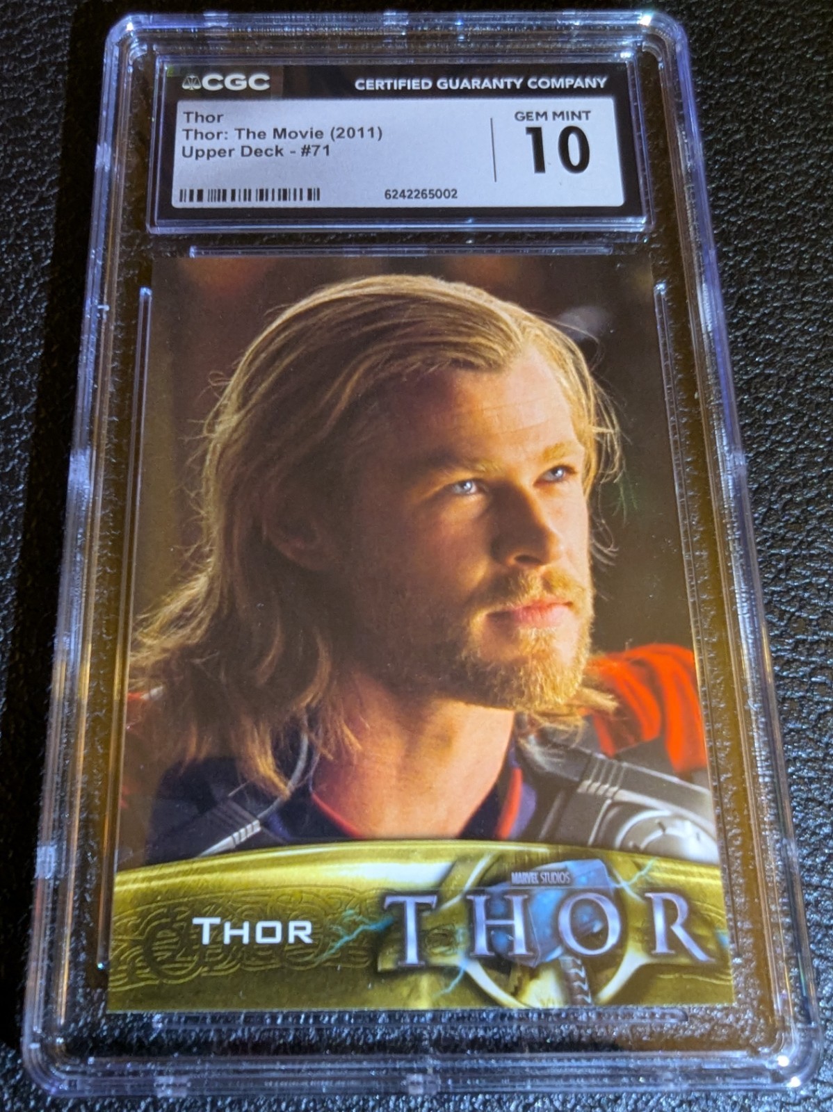 2011 Upper Deck Thor: The Movie 74 CGC 10 🔥💥 LOW POP