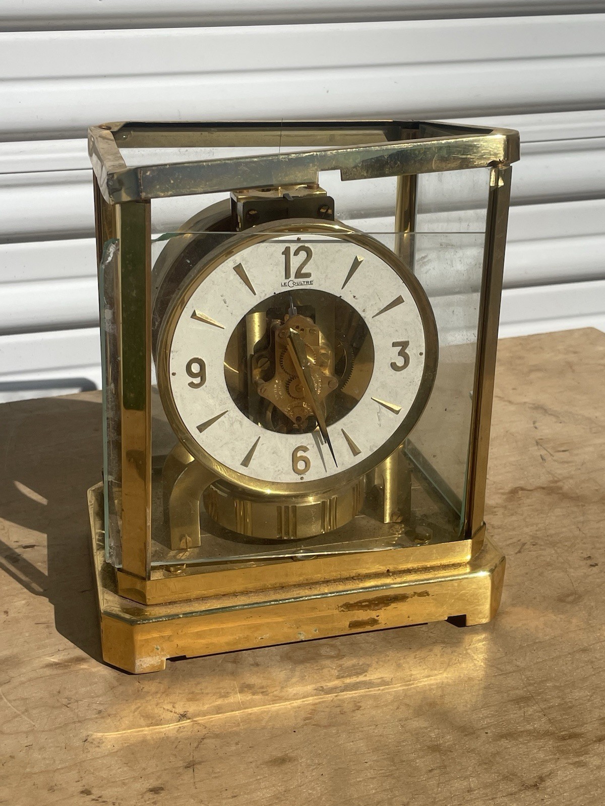 Vintage LeCoultre ATMOS Clock- AS-IS for Parts / Repair Needs Some Work