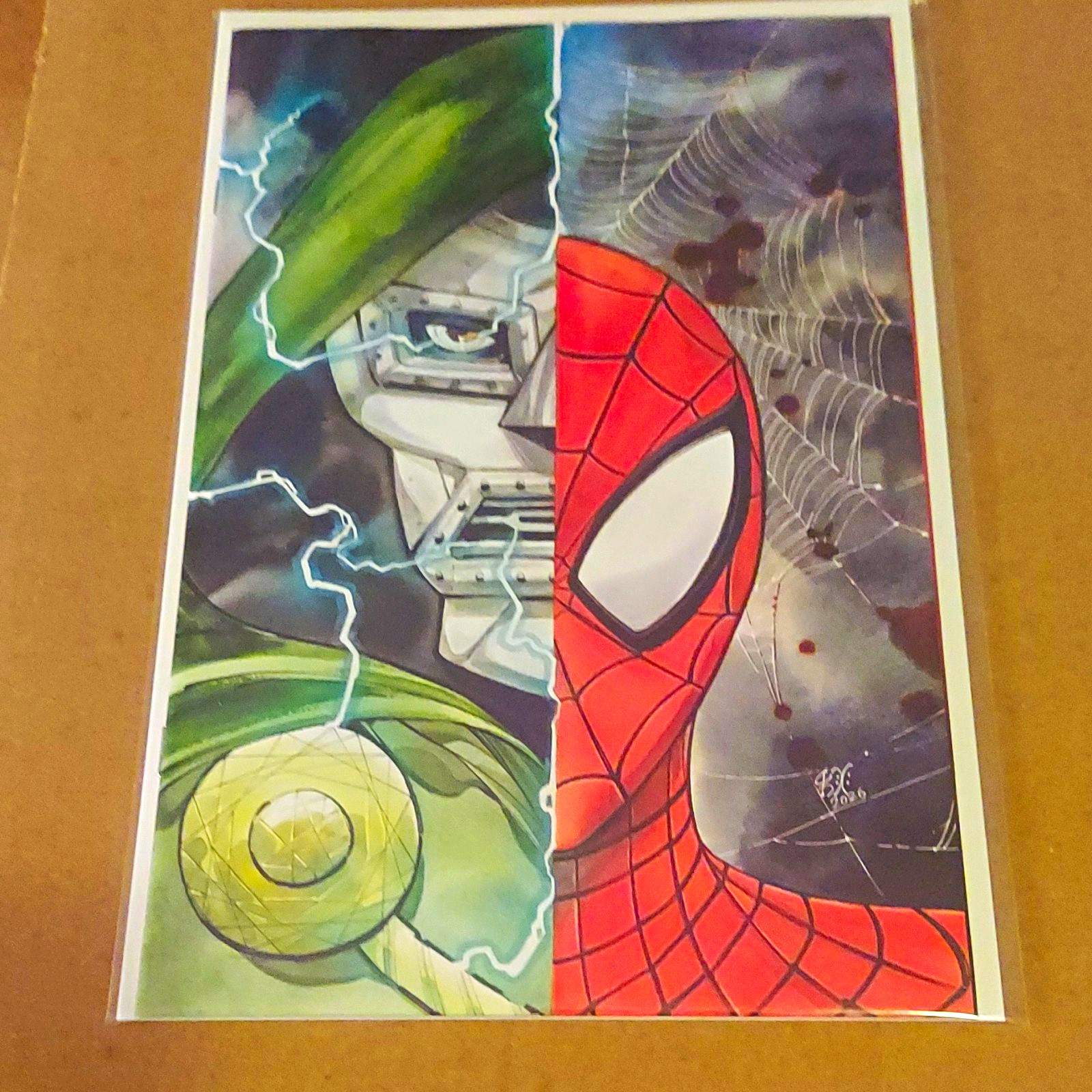 Challenges of Doom:Spider-Man #1 Virgin Variant 1:50 Ration Cover Peach Momoko