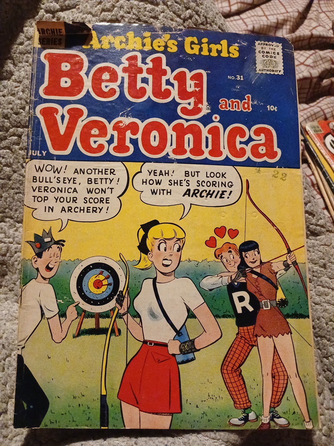 Archie’s Girls Betty And Veronica 31 Silver Age Headlight Sexual Innuendo C 1957
