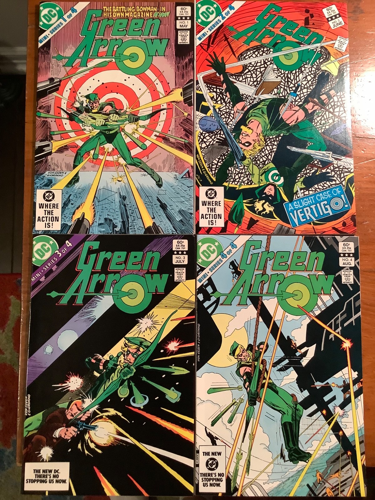 Green Arrow 1-4 Complete Set 1983 DC Comic Lot Run 1st Solo Series F/VF