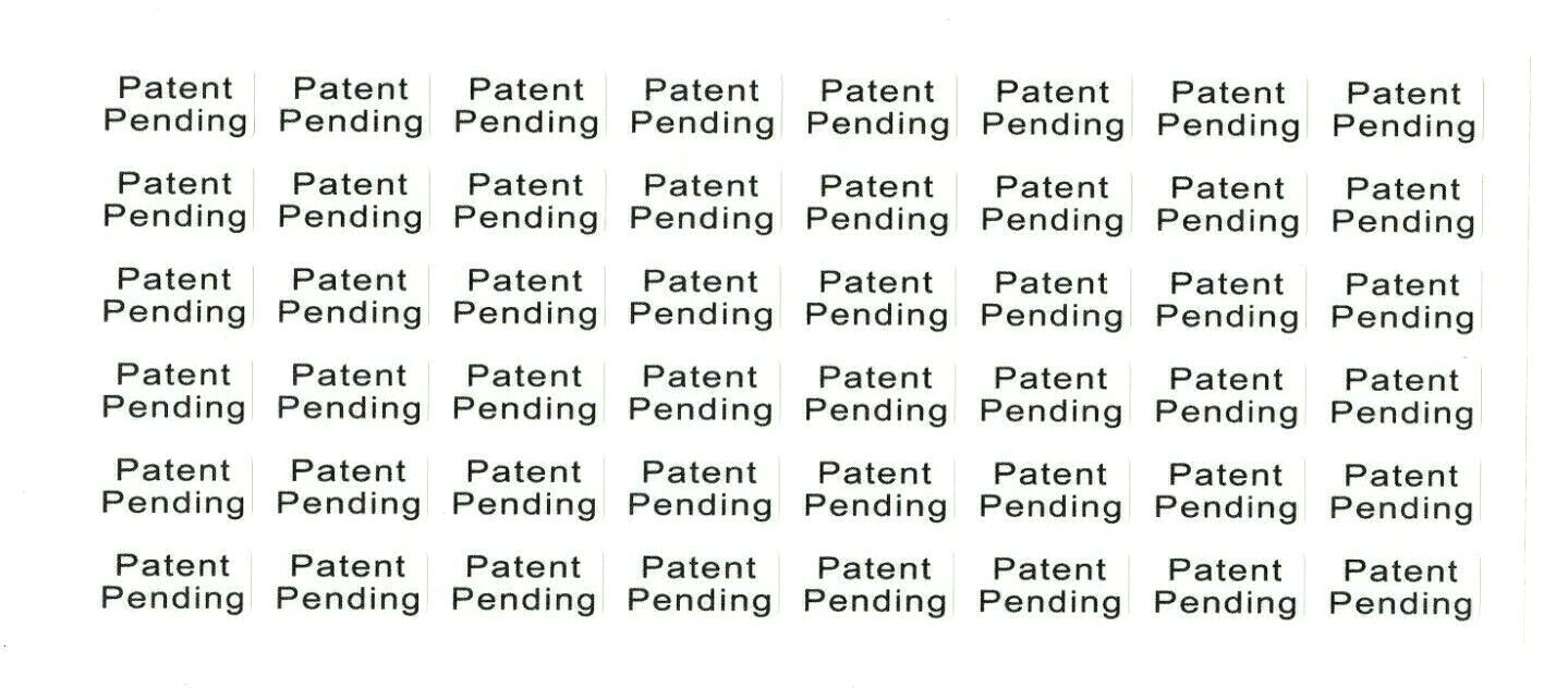 Clear Patent Pending Stickers | size: 1