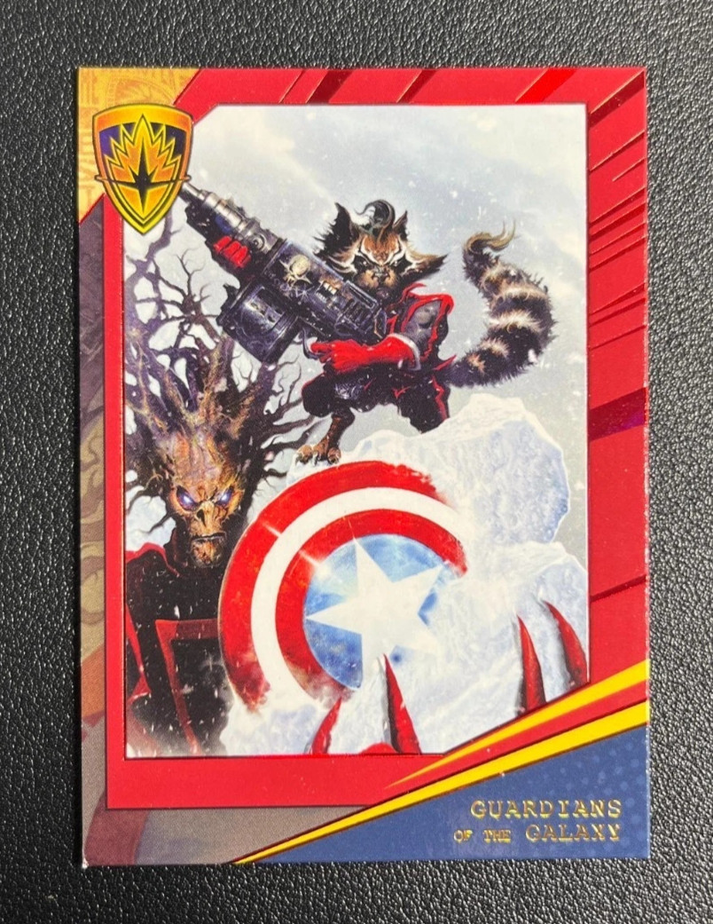 2023 Finding Unicorn Rocket & Groot Defending Captain Shield Crossover /55