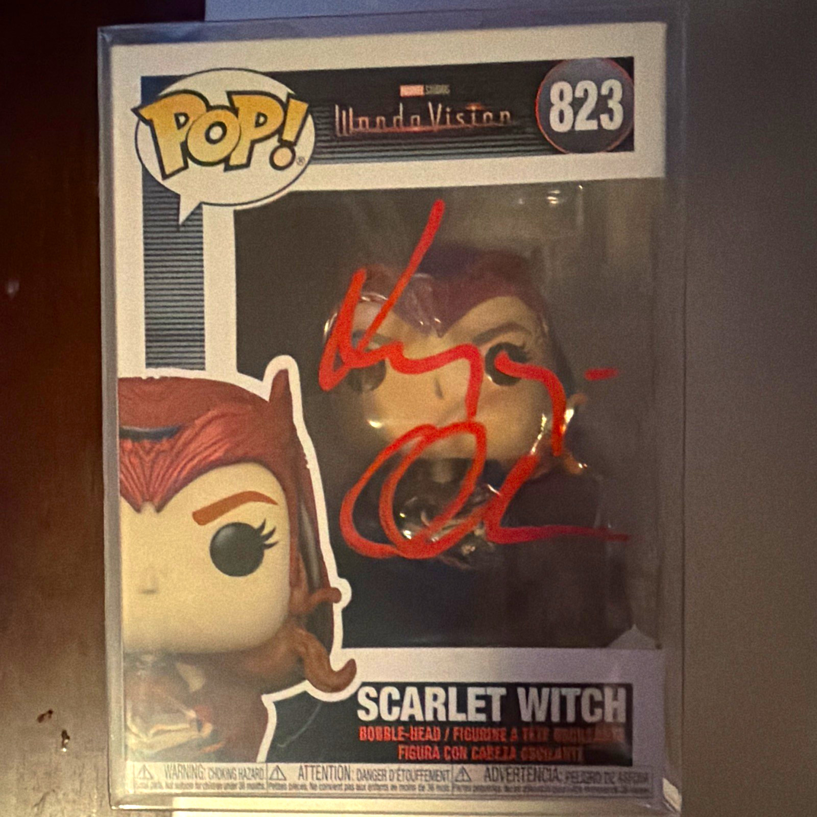 Signed Scarlet Witch Certified Funko Pop