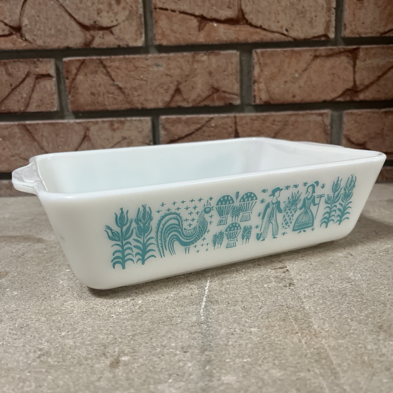 Vintage Pyrex Blue Amish Butterprint 0503 1.5 QT Refrigerator Dish No Lid 503