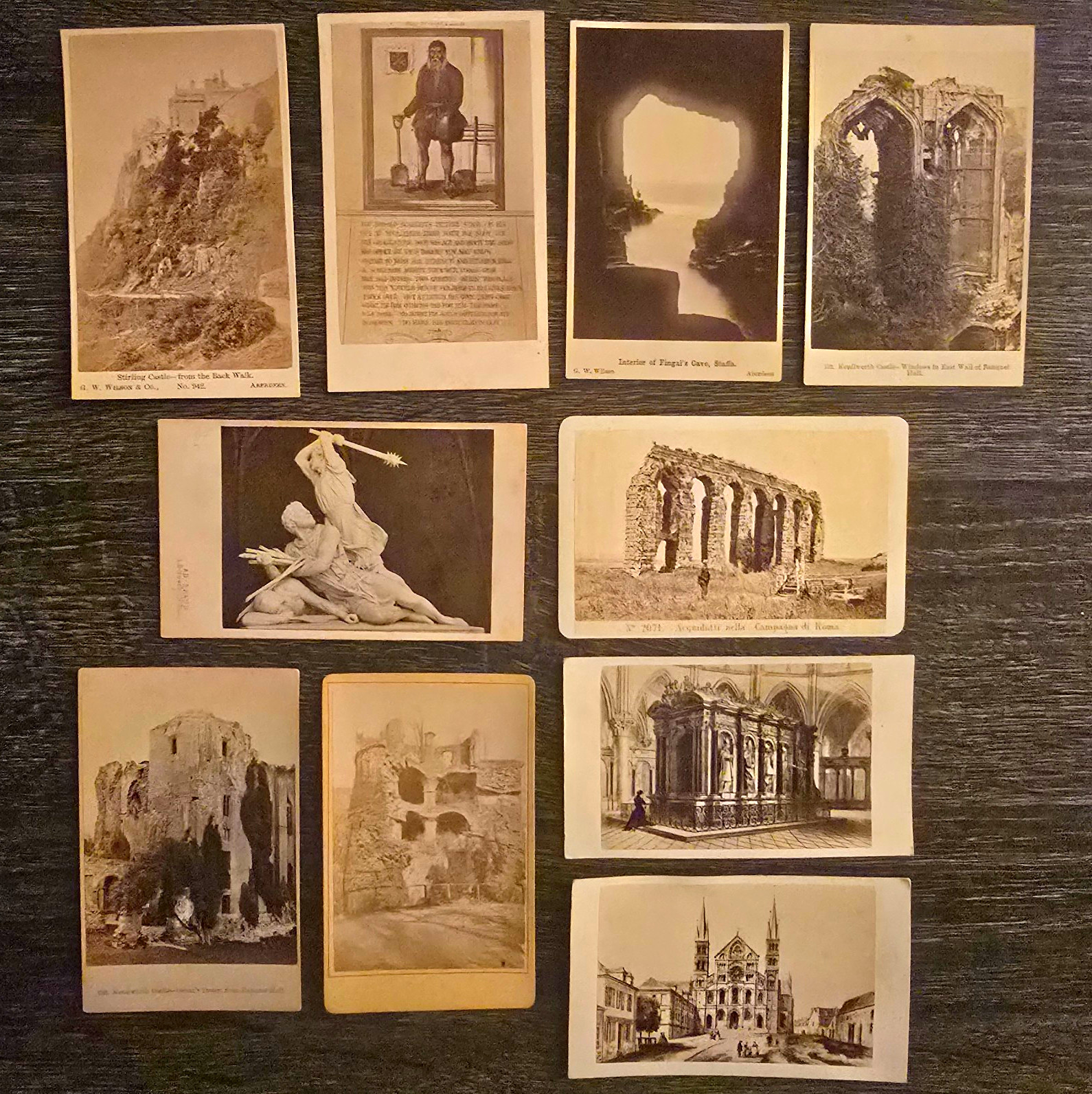 10 Antique CDV Photo Lot – Europe / Scotland / France / Italy – 1870s