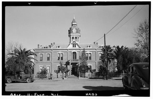 Photo:Florence Arizona Pinal County Courthouse 1930s Cupola HABS