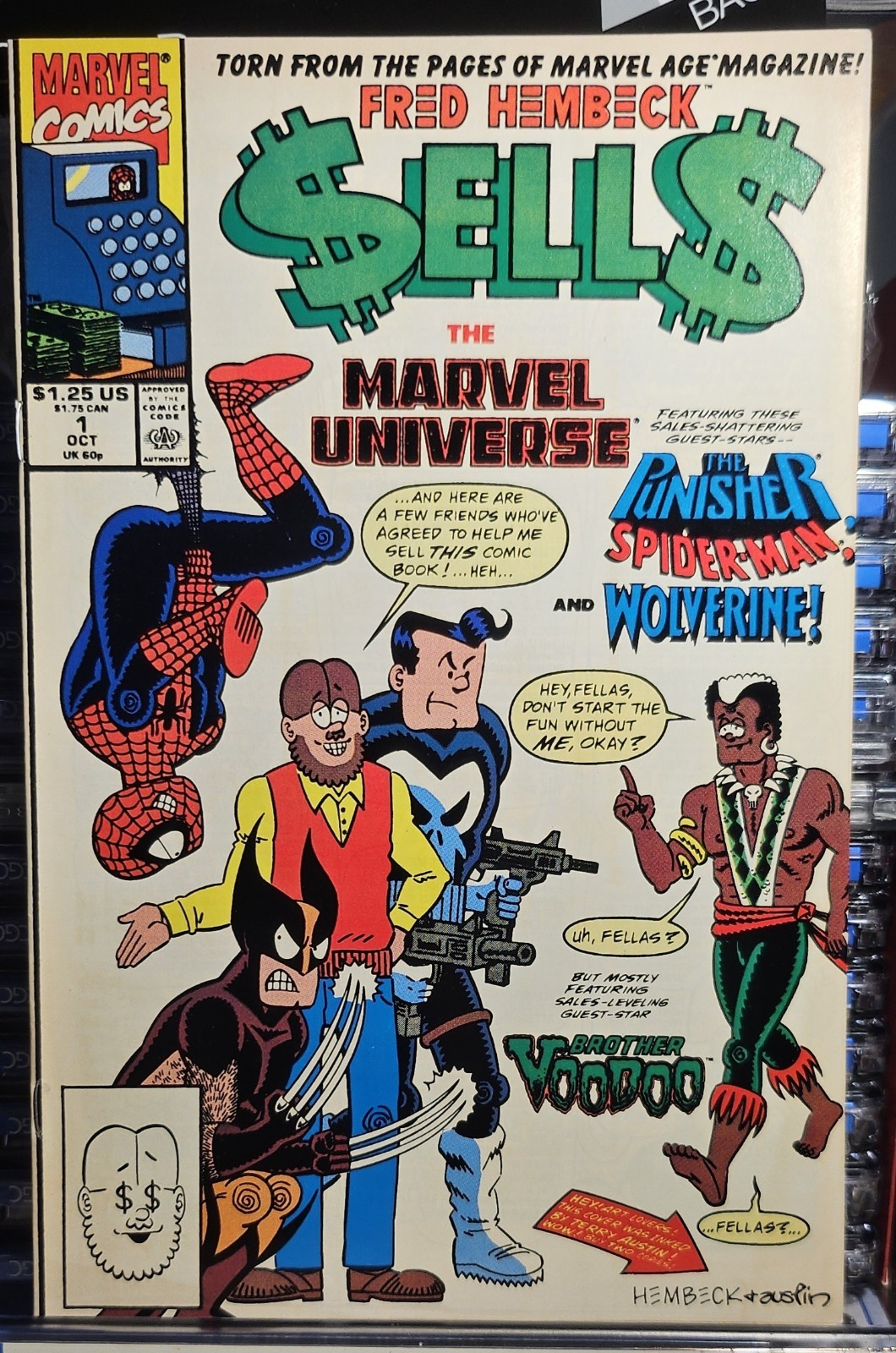 Marvel Comics Fred Hembeck Sells the Marvel Universe #1 Terry Austin