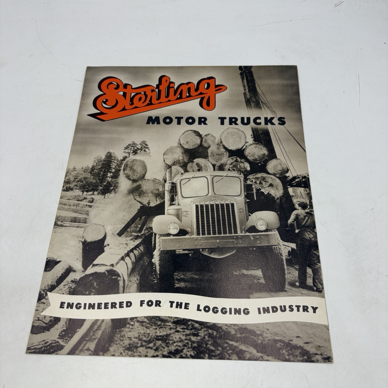 Vintage c.1950 Sterling Motor Trucks Logging Industry Log Haulers Sales Brochure