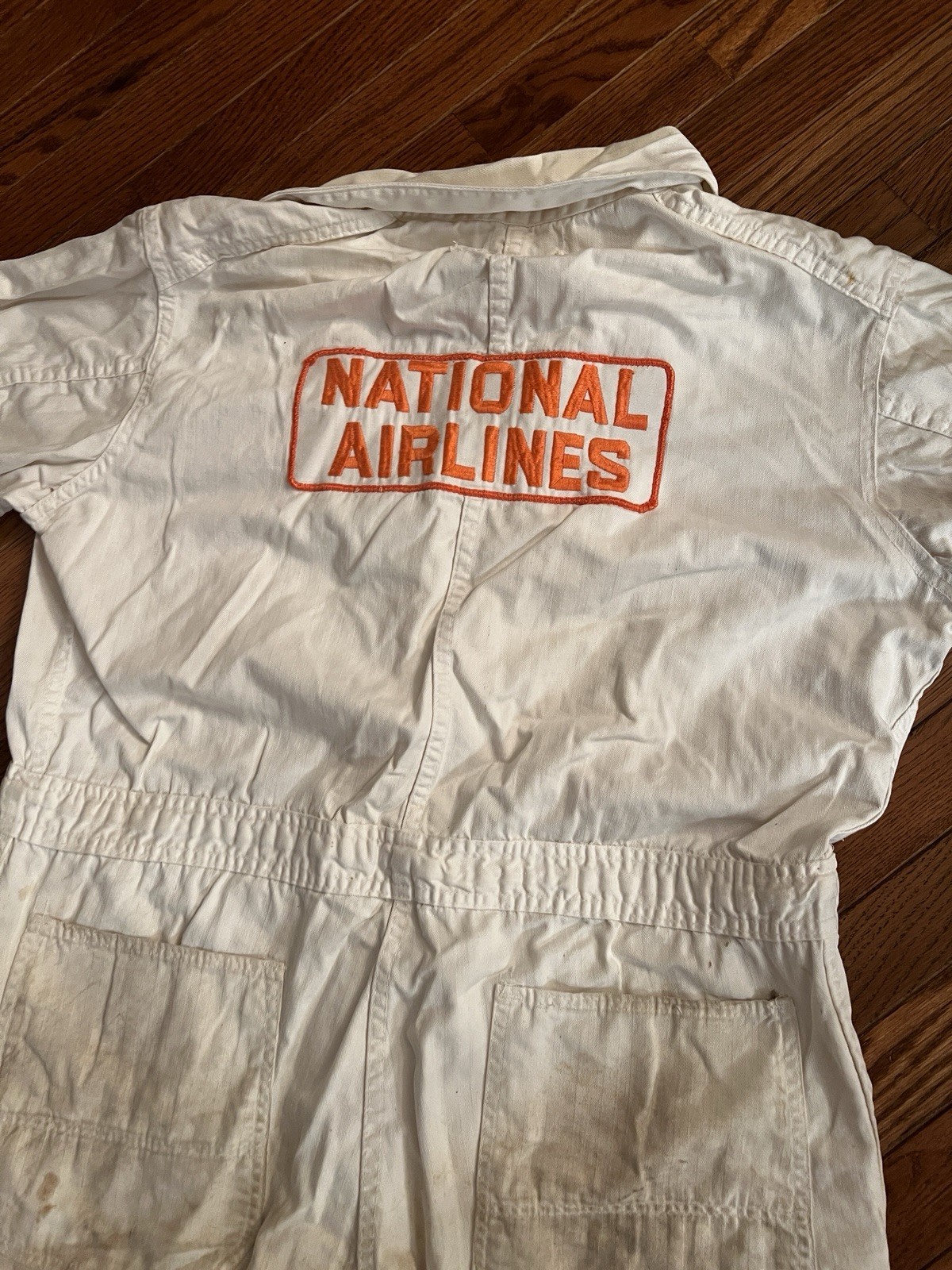 Vintage Rare National Airlines Coveralls  Clothing Cleveland work Wear Buttons