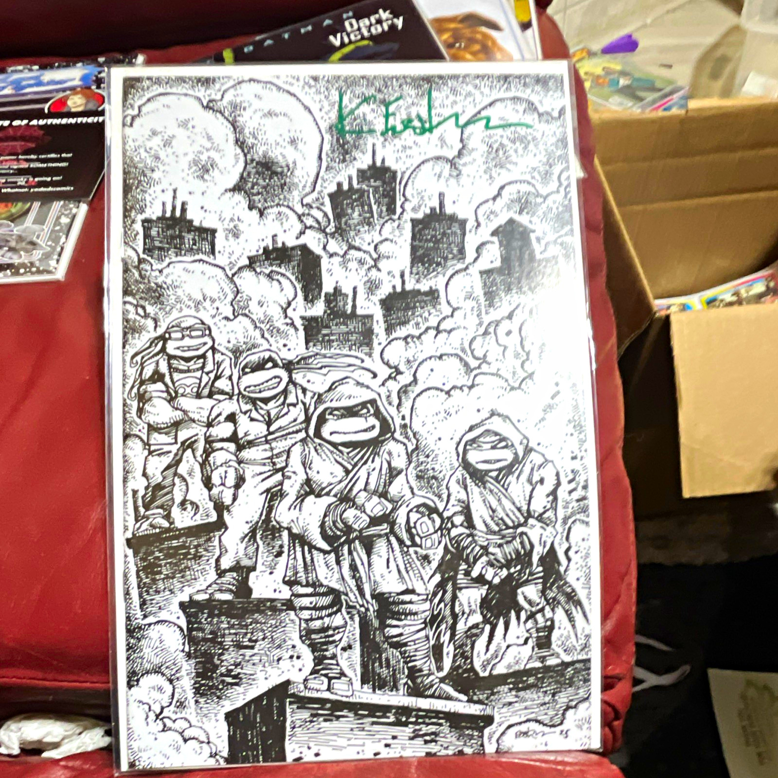 IDW mutant ninja Turtles #10 1:10 RI signed by Kevin Eastman