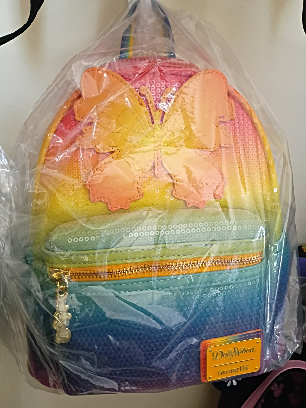 Dollywood Loungefly Mini Backpack Multicolor Butterfly Theme