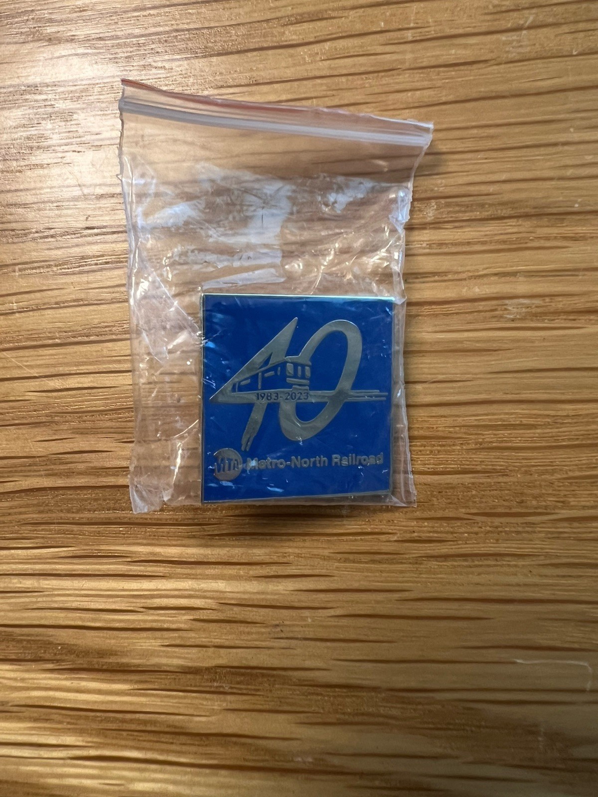 Mta Metro North RailRoad 40th Anniversary. 1983 - 2023 Pin.