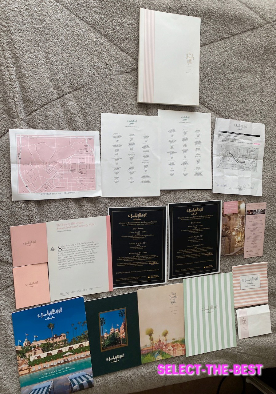 Beverly Hills Hotel Presidential Bungalow 23 24 Floor Plans Brochure Archive Lot