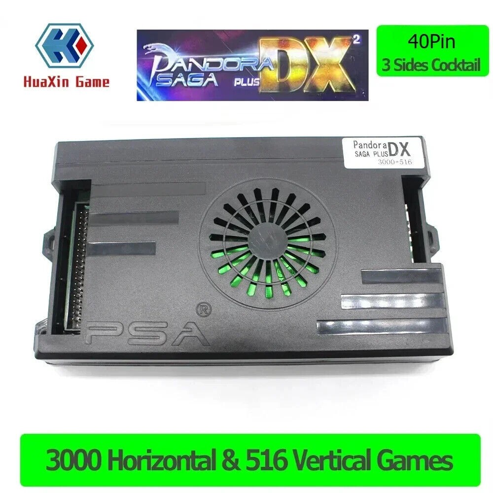 Pandora Saga DX Plus 3000 horizontal+516 vertical Games 3 Sides Cocktail