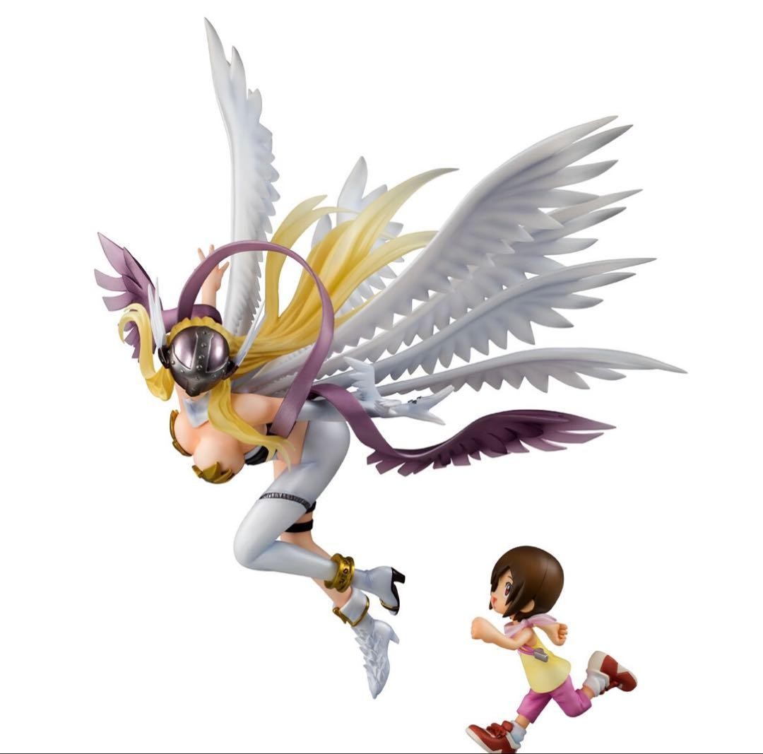 Digimon Adventure Figure Angewomon & Hikari Yagami MegaHouse G.E.M.