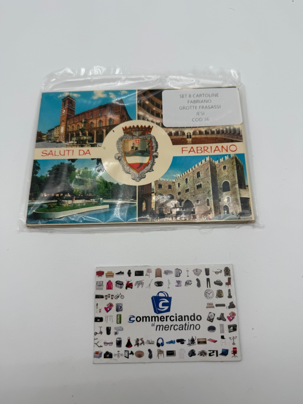 SET OF 8 POSTCARDS FBRIANO GROTTE DI FRASASSI JESI
