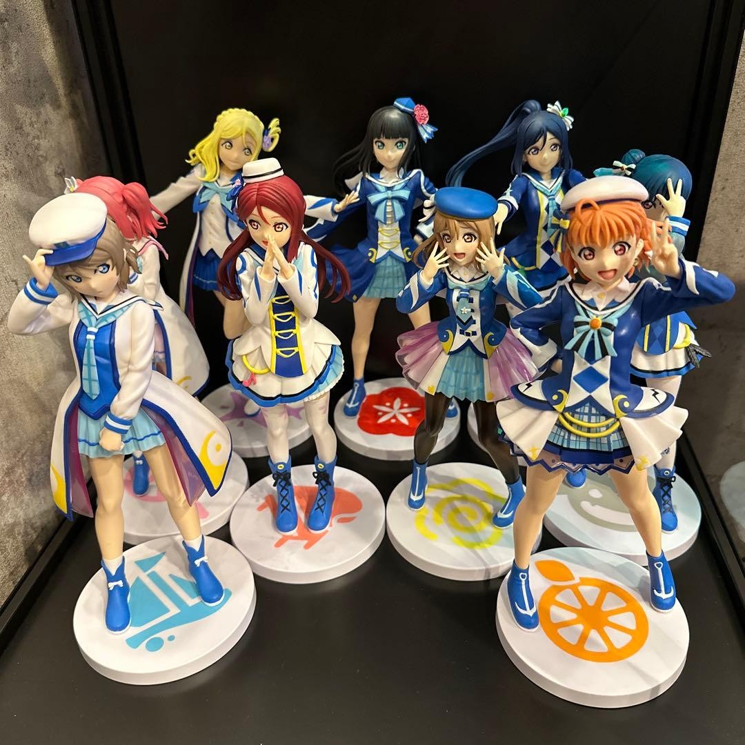 Love Live Sunshine Figure Set of 9 Authentic Anime Collectible Japan