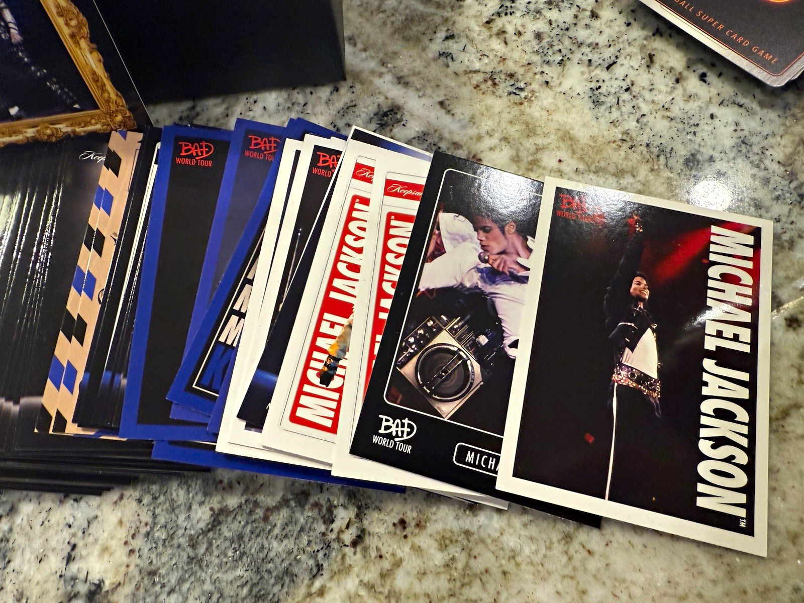 Bad World Tour Michael Jackson 1988 Non-Sport Card Lot more than 200 cards