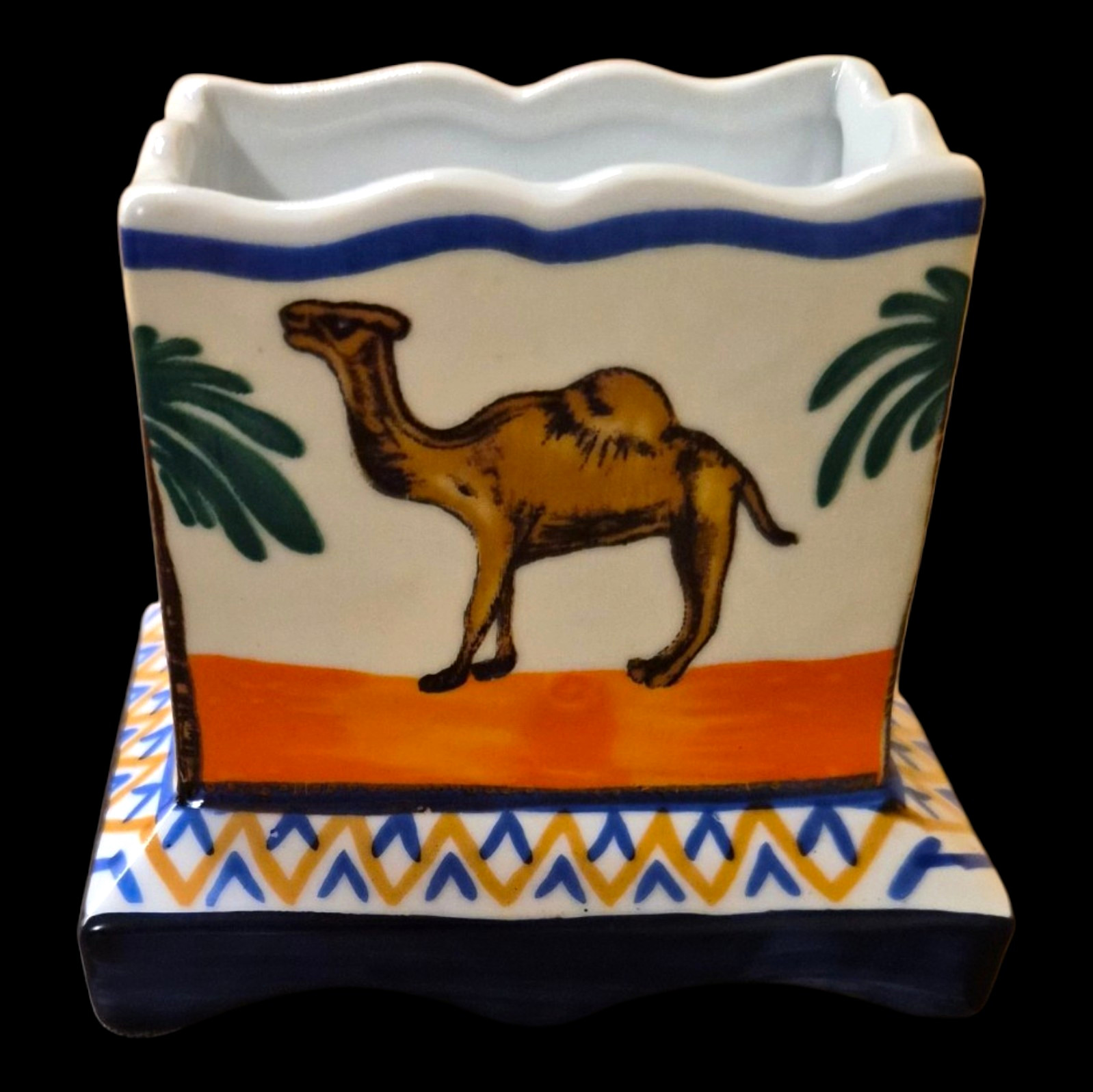 Vintage Camel Cigarette Pack Holder Ceramic RJRTC Tobacco Advertising