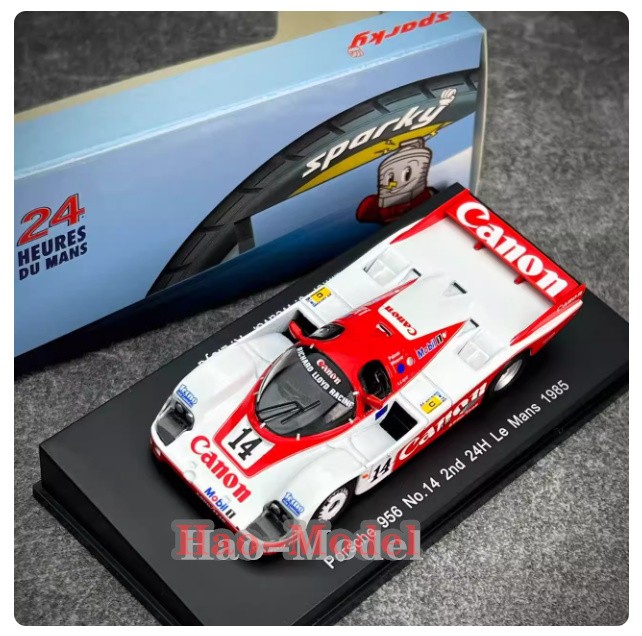 Spark 1:64 Porsche 956 Le Mans racing Car Model Resin Diecast Birthday Gifts