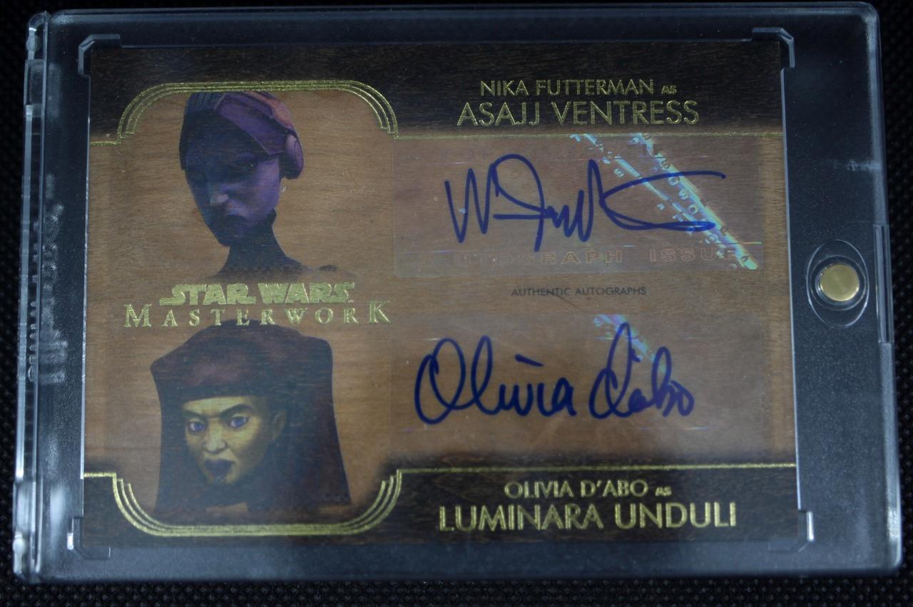2020 MasterworkS AUTO Nika Futterman Asajj Ventress Olivia d\'Abo Luminar WOOD