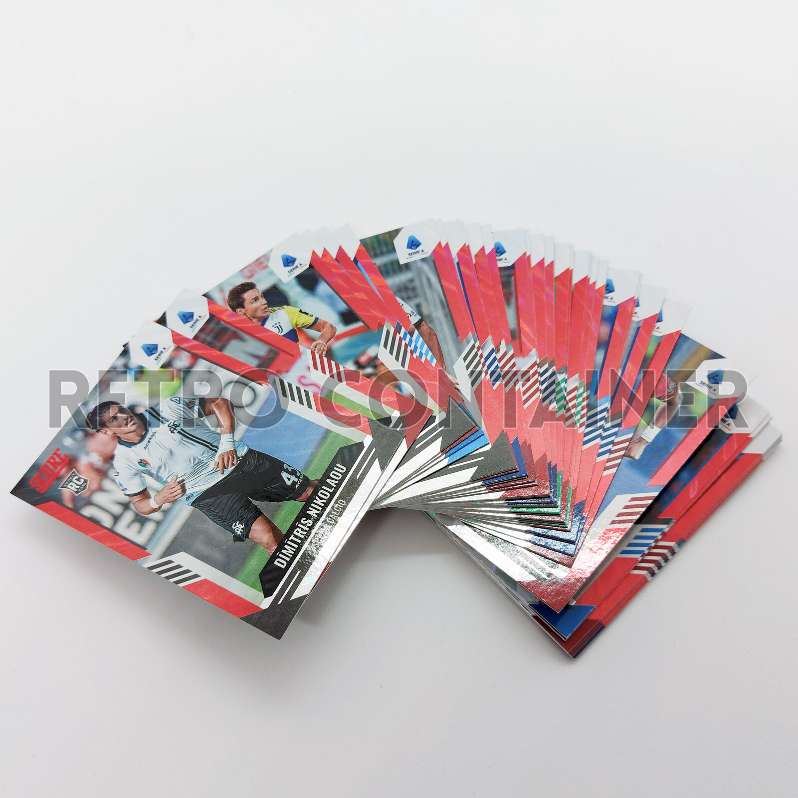 2021-22 Panini SCORE Serie A Cards PARALLEL RED LAVA Curtain Mancolista