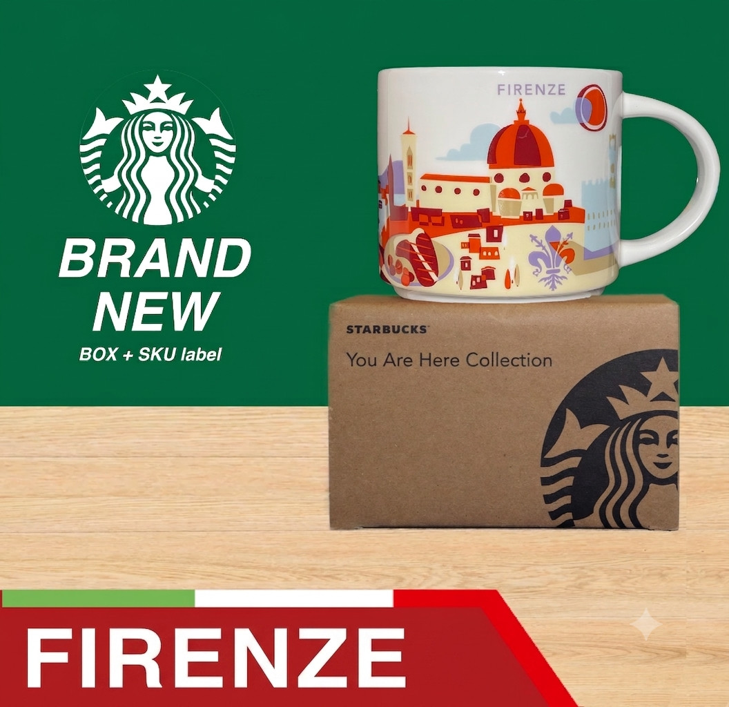 Starbucks YAH ITALY - You Are Here FLORENCE Mug/Mug BRAND NEW + SKU - 14oz.
