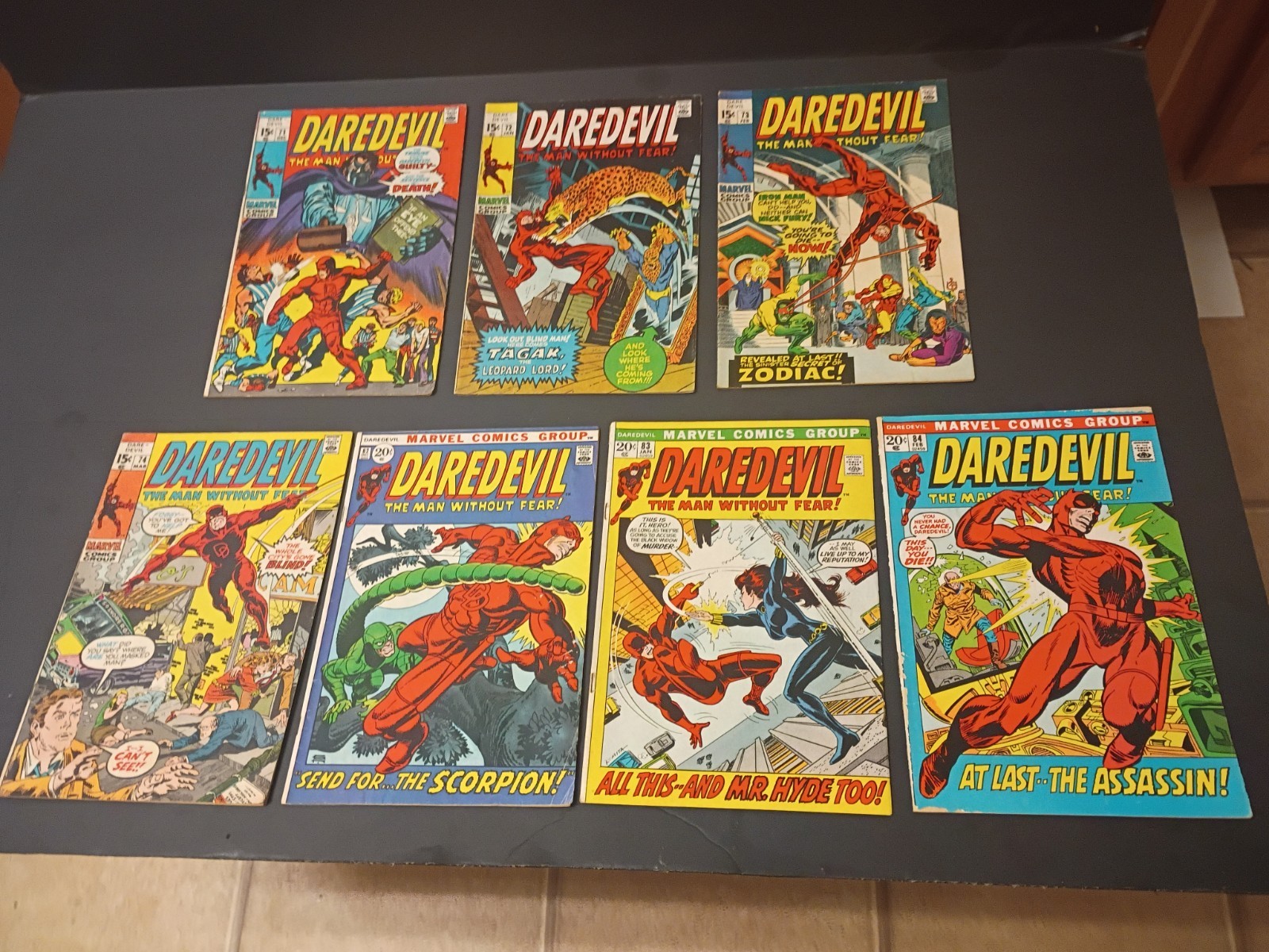 Daredevil # 71, 72, 73, 74, 83, 83, 84, Marvel Daredevil # 71, 72, 73, 74, 83, 83, 84, Marvel