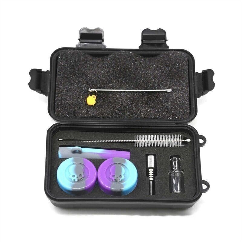1 Pcs Random Color Multi-Purpose Silicone Pipe Set Portable With 7 Accessories