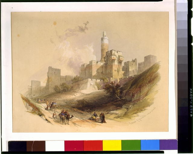 Photo:Jerusalem Holy Land Citadel Without Walls David Roberts 1842