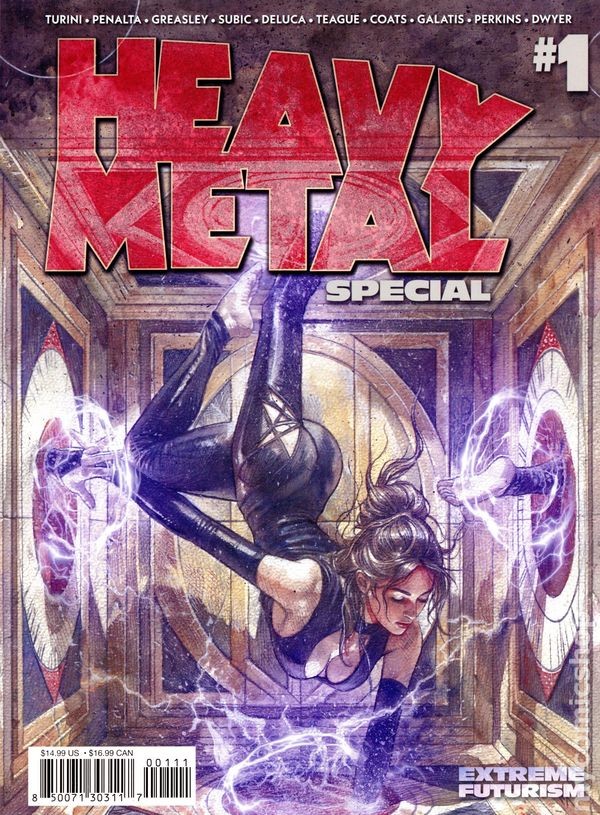 Heavy Metal Magazine Special Extreme Futurism 1A 2026 Stock Image