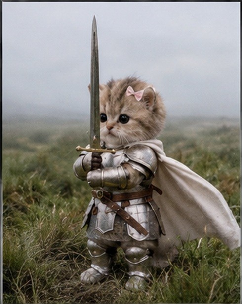 Cute Knight Cat Fantasy Trading Cards 2.5x3.5 Dragon Art Pick Your Card