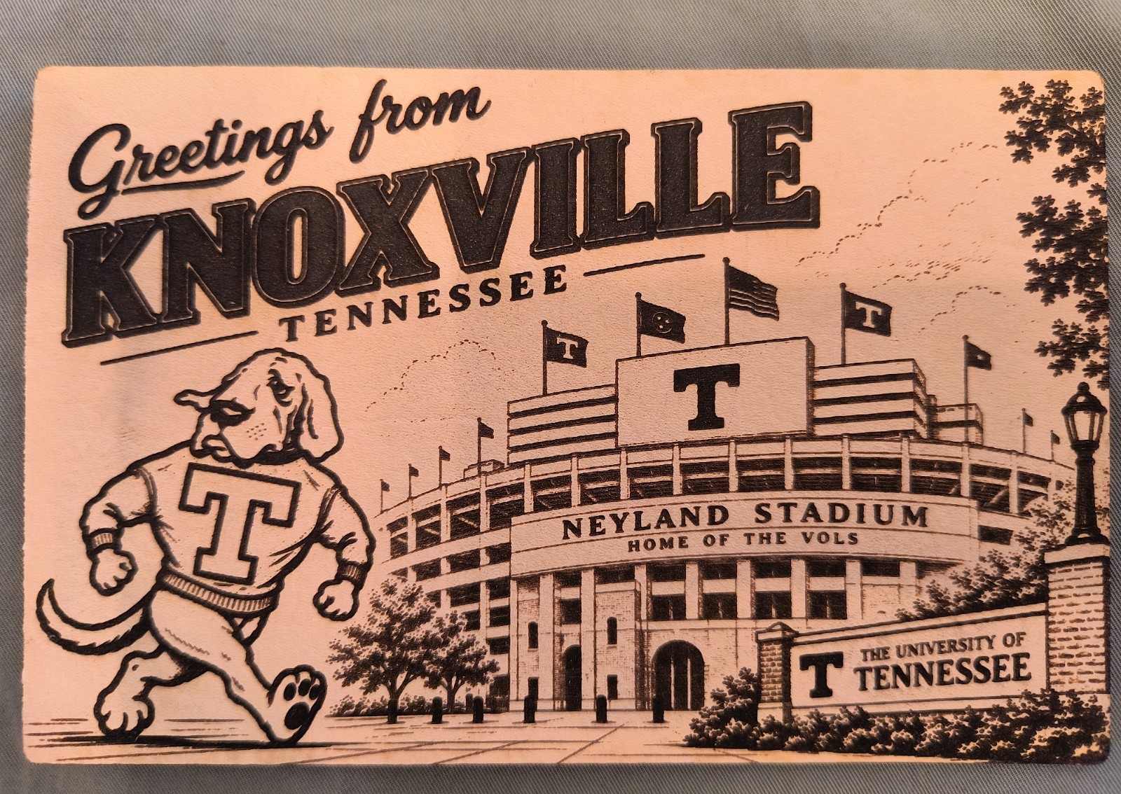 LEATHER University of Tennessee VOLS Knoxville Neyland Stadium Modern FOOTBALL