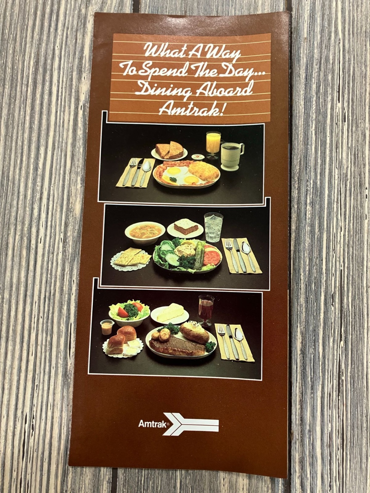 Amtrak 1983 Dining Aboard Brochure \