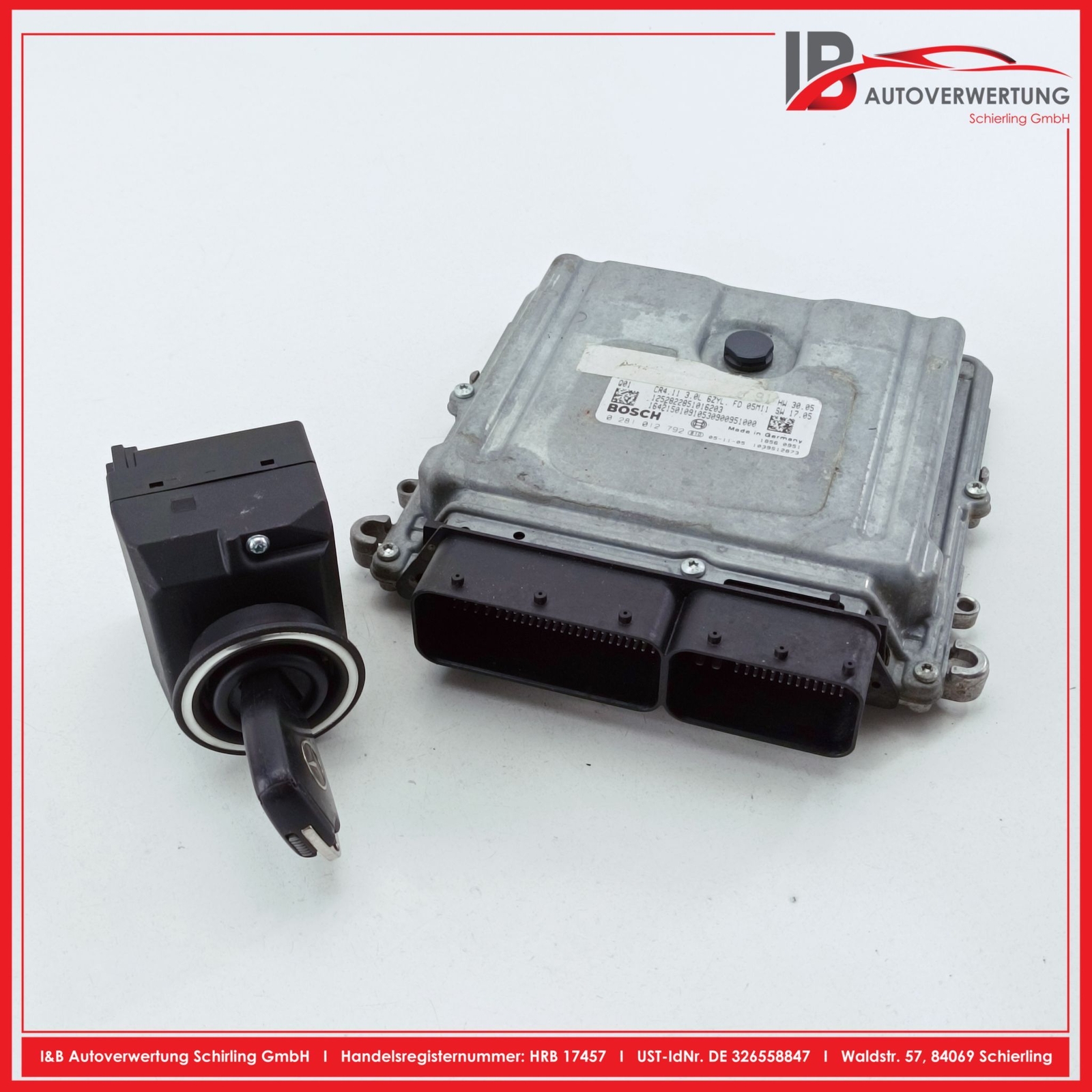 MERCEDES BENZ M-CLASS W164 ML 320 CDI 4MATIC ENGINE CONTROL UNIT KIT A6421501091