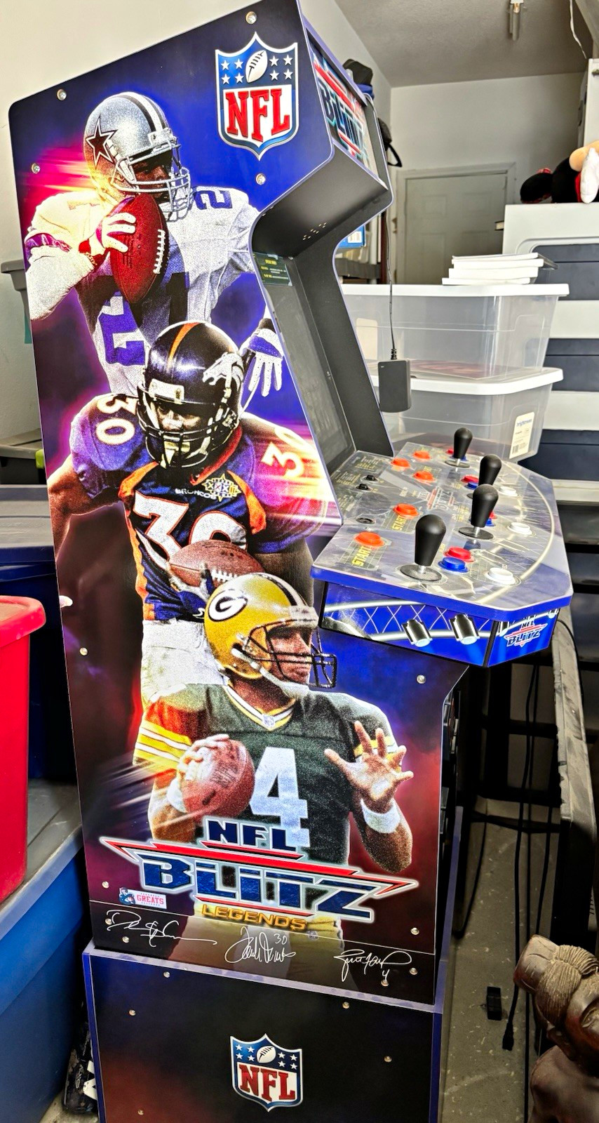 Arcade1Up NFL Blitz Reproduction Upright Arcade Cabinet w/ Control Panel
