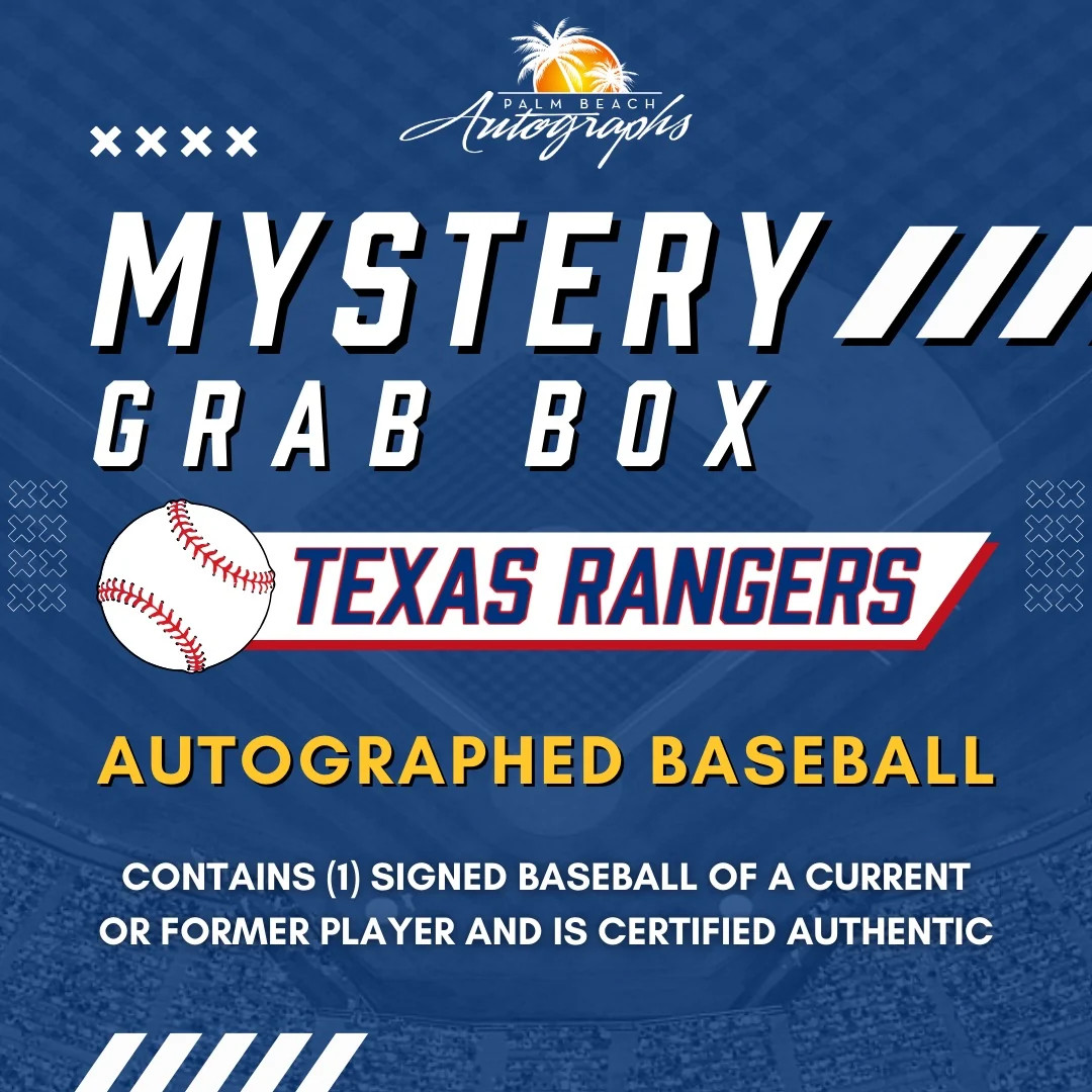 Mystery Grab Box - Texas Rangers MLB Baseball Autographed Ball