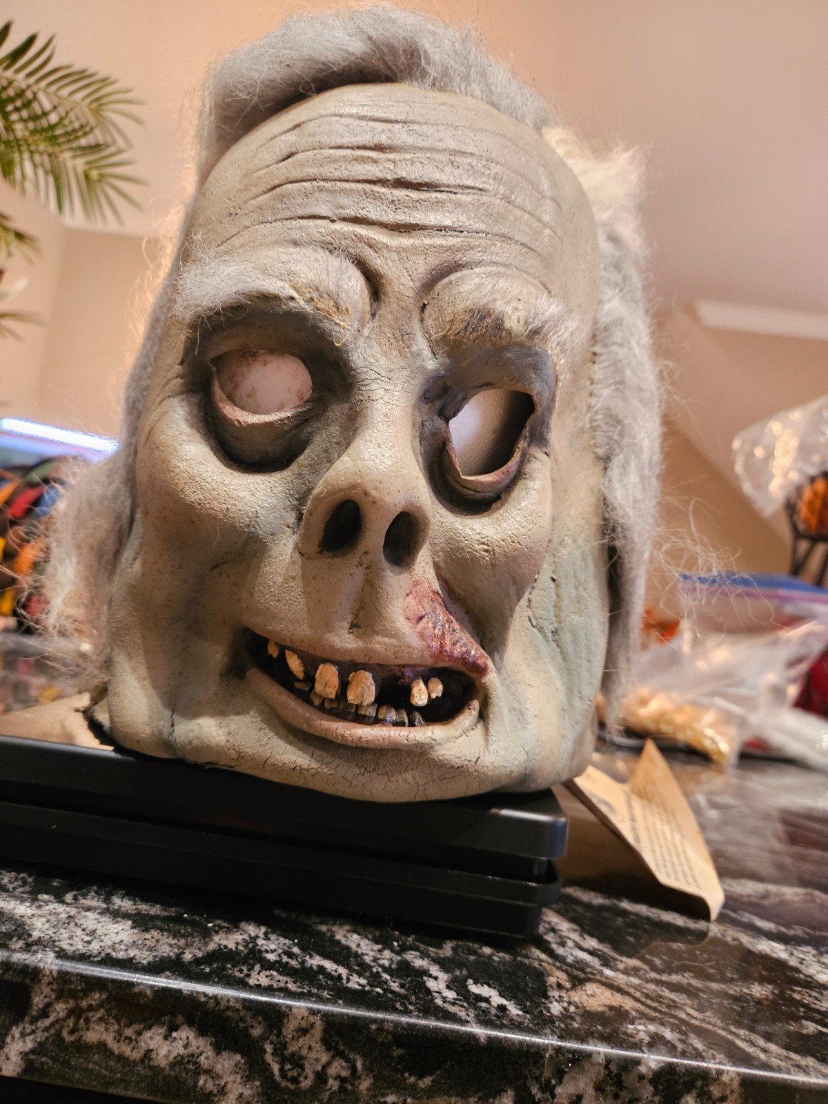 Vintage 1980s Don Post Studios Sinistre / Sinestre Halloween Mask w Original Tag